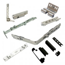 Set feronerie Vorne, deschidere dubla (oscilobatanta), tamplarie PVC, falt profil 13mm, gri antracit RAL7016