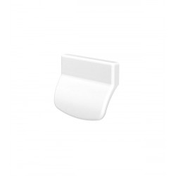 Maner exterior tip scoica, Medos, surub ascuns, din ABS, alb