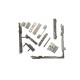 Set feronerie Kale, deschidere dubla (oscilobatanta), tamplarie PVC, falt profil 9mm, alb RAL9016