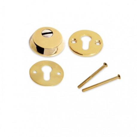 Set rozeta antiefractie, Kale Kilit, usa metalica, trei piese, auriu