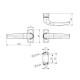 Maner usa Medos, model Merkury, tamplarie aluminiu, argintiu F1