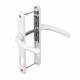 Maner usa Safir, din aluminiu, latime sild 25mm, interax 92mm, alb RAL9016