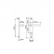 Maner usa Safir, din aluminiu, latime sild 35mm, interax 85mm, alb RAL9016