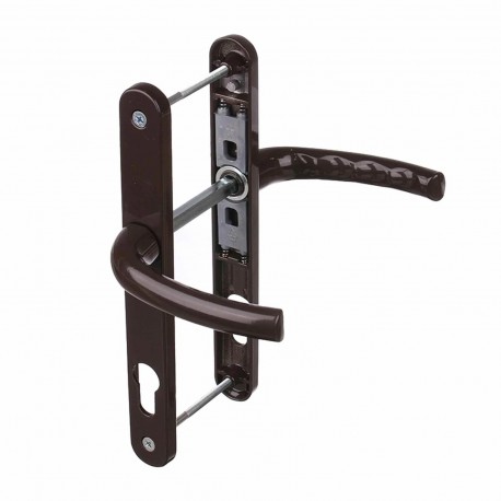 Maner usa Safir, din aluminiu, latime sild 35mm, interax 85mm, maro inchis RAL8019