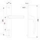 Maner usa Safir, din aluminiu, latime sild 35mm, interax 92mm, alb RAL9016