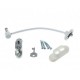 Sistem restrictionare fereastra sau usa pvc, cu cablu si cheie, alb RAL 9016