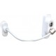 Sistem restrictionare fereastra sau usa pvc, cu cablu si cheie, alb RAL 9016