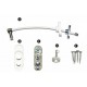 Sistem restrictionare fereastra sau usa pvc, cu cablu si cheie, alb RAL 9016